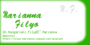 marianna filyo business card